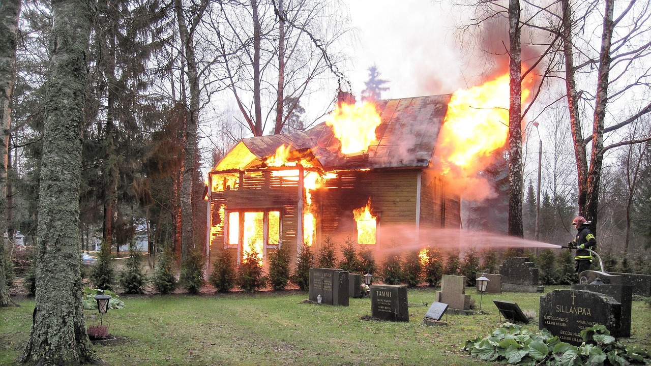 home, fire, the house is on fire, cemetery, tombstone, house fire, flame, house fire, house fire, house fire, house fire, house fire